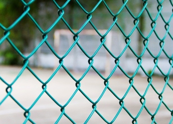 پارچه حصار حصار زنجیره ای گالوانیزه گرم با پوشش 7 فوت پی وی سی