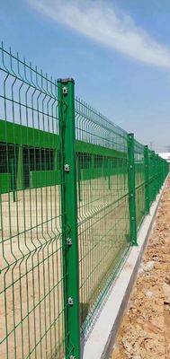 حصار 3d منحنی شبک سیم مدرن گرم غوطه ور گالوانیزه PVC پوشش داده شده