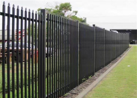 حصار باغ دیواری استیل عتیقه حصار آهنی لوله مربعی با امنیت کششی بالا