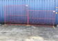 حصار مشبک سیمی موقت کانادایی با پوشش پودری زرد با ارتفاع 1.8 متر