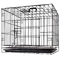 قفس سگ تاشو بزرگ در فضای باز سیاه و سفید قابل جابجایی