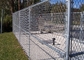 حصار حفره گالوانیزه سیکلون 60x60 50 فوت پی وی سی با پوشش زنجیره ای حصار 1.8 متری