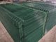 حریم خصوصی حصار فلزی خمیده PVC پوشش 50x200mm