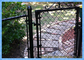 بافته شده از وینیل پوشش داده شده زنجیره ای نرده دروازه با سیم گالوانیزه باغبانی مناسب