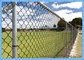 حصار پیوند زنجیره ای 6 اینچ با پوشش پی وی سی با پوشش گیاهی برای ورزشگاه