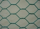 Green 20 Ga Metal Wire Mesh Decorative Hexagonal Wire Netting PVC Coated