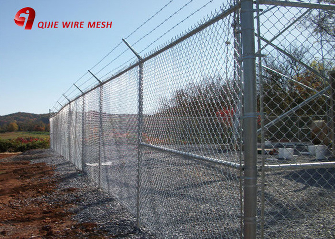 زنجیره گالوانیزه گالوانیزه زنجیره ای باغ زنجیره ایمنی شبکه زنجیره ای Iron Metal Farm Fence-004