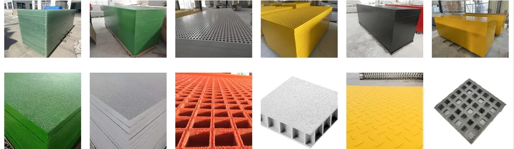 FRP راهرو GRP شبکه با ضخامت 25mm و اندازه 38X38X38mm ساخته شده از فیبرگلاس 7