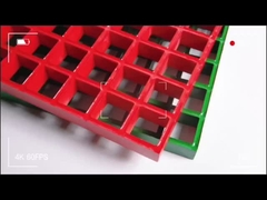 شبکه مربع 20*20*40 فیبرگلاس / FRP قالب بندی شده با مقاومت در برابر خوردگی با قدرت بالا