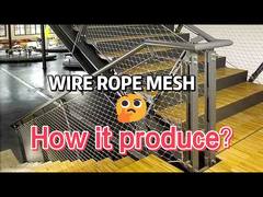 انعطاف پذیر X تمایل 1.2mm فولاد رسی شبک برای بالوستراد