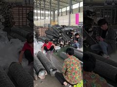 سبز 20 Ga فلزی سیم میش تزئینی ششم گوشه ای سیم شبکه PVC پوشانده