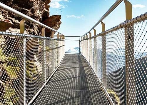 مش طناب فولادی ضد زنگ قابل تنظیم برای محفظه حیوانات تورهای ایمنی مقاوم در برابر سایش