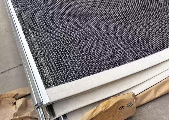 304 Mesh Crimped Stainless Steel Wire Mesh For Mining Vibrating Swing Screen Mesh (شبکه چوبی از فولاد ضد زنگ برای معدن)