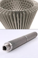 Pleated Polymer Candle Filter Wire Mesh For Filtration
