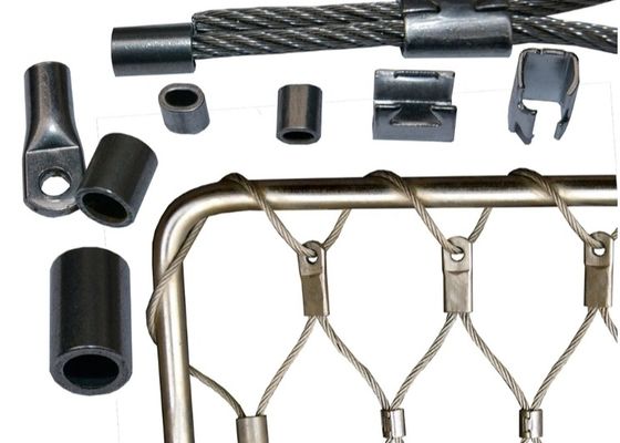 SS 304 316 انعطاف پذیر باغ وحش شبکه قفس میمون فولاد ضد زنگ سیم طناب شبکه برای باغ وحش