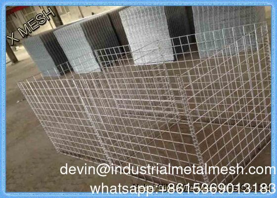 جعبه گابيون Gi China Suppliers جعبه گابيون جوخته شده 1X0.5X0.5m 3.5-4.5mm Wire Gauge