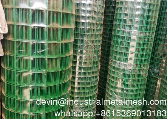 رول و پنل توری فلزی جوشی با روکش PVC گالوانیزه گرم و الکترو