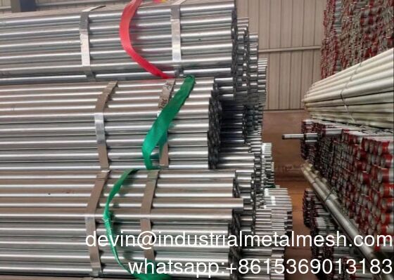 ASTM A53 Z40 Z90 Z120 لوله گالوانیزه داغ Gi Pipe لوله فولادی گالوانیزه برای ساخت و ساز