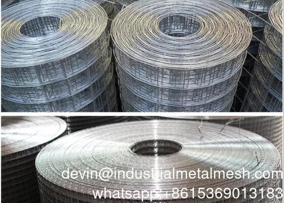 16 اندازه 1 X 1/2 اینچ گالوانیز شده Welded Wire Mesh رول برای پرورش حیوانات