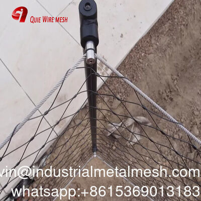 شبكه كابل هاي فولادي ضد زنگ با قدرت بالا و مقاومت در برابر آب و هوا