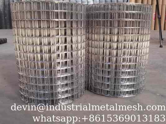 ASTM 1/8-4 اینچ گالوانیزه با روکش PVC فولاد ضد زنگ جوش داده شده مش سیمی