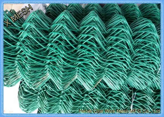 9 گرمی رنگ سبز پی وی سی رنگی زنجیره ای حصار نرده برای عتیقه های روستایی 4 پا ارتفاع