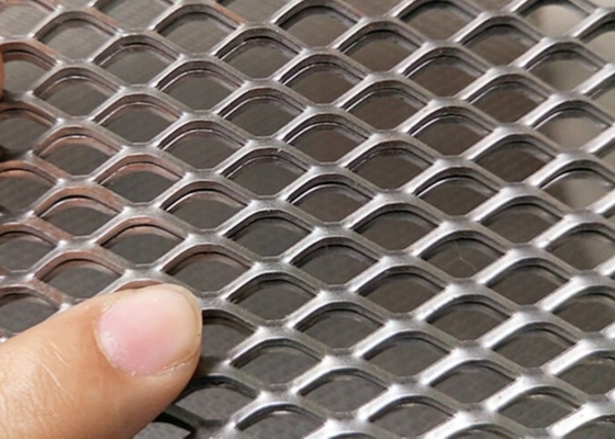 مش فلزی منبسط شده الماس تزئینی فولاد ضد زنگ به عرض 0.5 متر