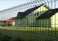 حصار حصار خمیده خمشی سه بعدی فلزی تزئینی در فضای باز خانه حصار باغچه مشبک سیم سخت جوش داده شده
