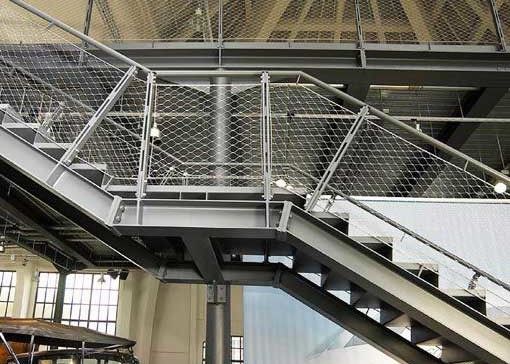 304 316 316l با استحکام بالا از جنس استنلس استیل طناب توری مشبک برای باغ وحش Aviary