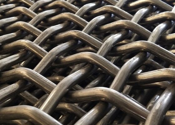 304 Mesh Crimped Stainless Steel Wire Mesh For Mining Vibrating Swing Screen Mesh (شبکه چوبی از فولاد ضد زنگ برای معدن)