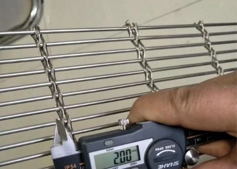 8mm Tec Sieve معماری بافته شده فلزی Mesh Multi Barrette Weave / کابل شبکه سیستم