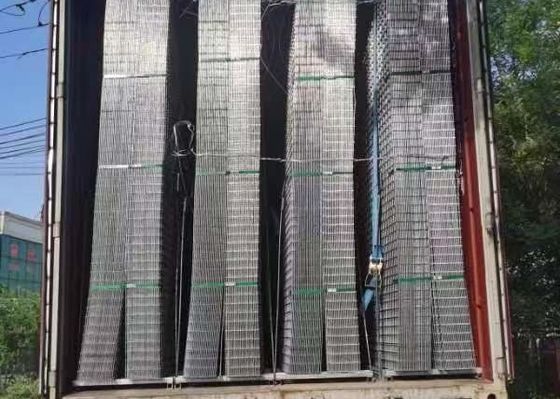 ورق مش سیم جوشی گالوانیزه تقویت کننده 10 × 10 سانتی متر برای ساخت و ساز