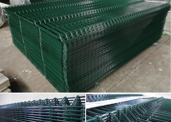 پنل با روکش پی وی سی حصار منحنی فولادی پست هلو برای باغ