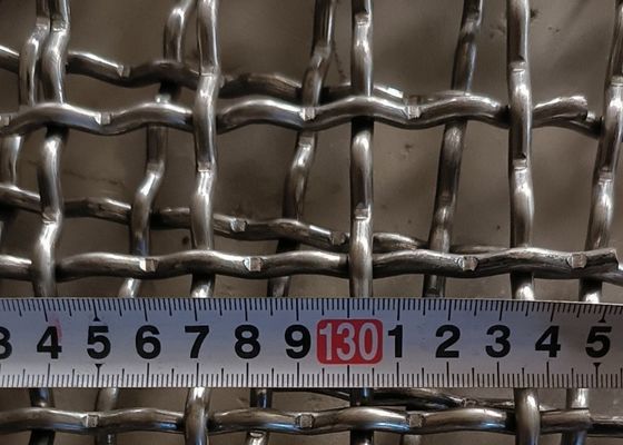 304 Mesh Crimped Stainless Steel Wire Mesh For Mining Vibrating Swing Screen Mesh (شبکه چوبی از فولاد ضد زنگ برای معدن)