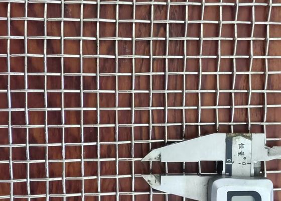 304 Mesh Crimped Stainless Steel Wire Mesh For Mining Vibrating Swing Screen Mesh (شبکه چوبی از فولاد ضد زنگ برای معدن)