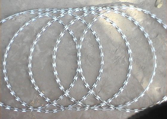 سیم خاردار Concertina 2.5mm Cbt-60 فولاد ضد زنگ