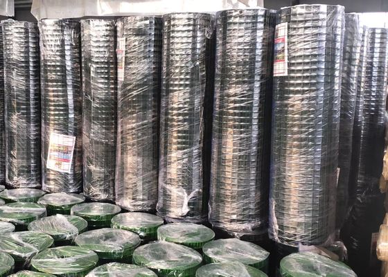 رول مش سیم جوش داده شده 3/4X3/4 SGS سبز رنگی با روکش پی وی سی برای طیور