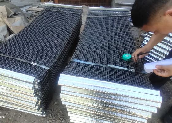 مش صفحه ارتعاشی معدن 65Mn کربن بالا 1.5mx2m