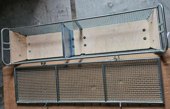 سبد ذخیره سازی مش سیم استنلس استیل 304 آشپزخانه 300x197x70mm