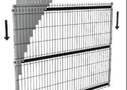 طرح 3d 60x60mm حصار فلزی خم شده برای باغ