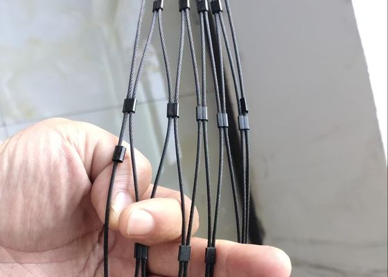 نوع فرول سفارشی اینوکس 316 توری طناب سیمی مشبک کابل استیل ضد زنگ انعطاف پذیر Webnet X Tend Mesh