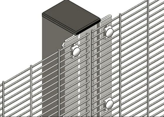 نرده فلزی ضد صعود 358 مشبک با امنیت بالا