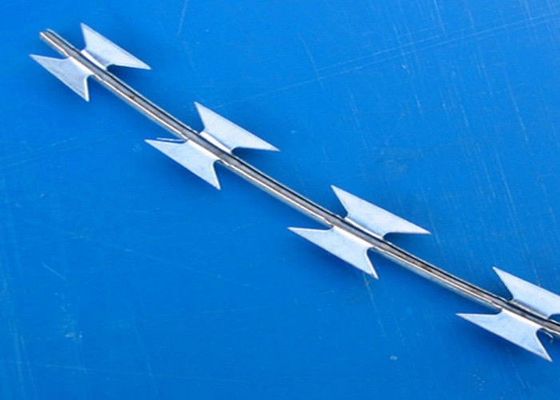 حصار مشبک تیغ با روکش پی وی سی سیم خاردار Concertina Razor