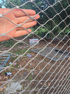 نوع فرول سفارشی اینوکس 316 توری طناب سیمی مشبک کابل استیل ضد زنگ انعطاف پذیر Webnet X Tend Mesh