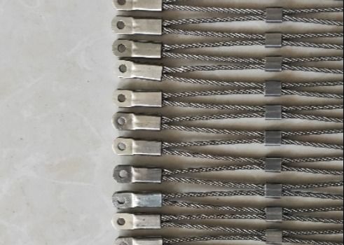 SS 304 316 انعطاف پذیر باغ وحش شبکه قفس میمون فولاد ضد زنگ سیم طناب شبکه برای باغ وحش