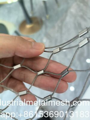 توری طناب سیمی فولاد ضد زنگ اکسید سیاه درجه یک برای حصار باغ وحش