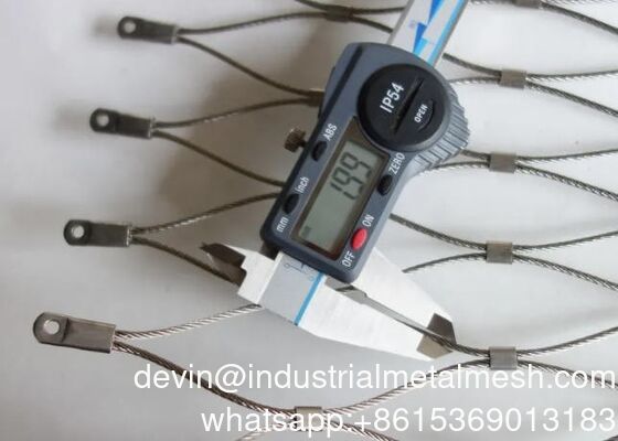 تزیینات حصار توری الماسی حیوانات باغ وحش با طناب استیل X-Tend