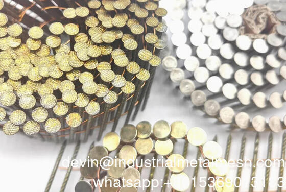 ناخن‌های پالت کارخانه چین با پوشش رنگ، ناخن‌های کویل با شفت مارپیچی