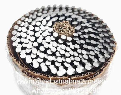 میخ‌های حلقه‌ای پالت چوبی گالوانیزه 15 درجه 2 اینچ 50 میلی‌متری