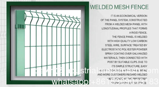 Hot Dipped Galvanized 3D Outdoor Decorative Curved Welded Wire Mesh Garden Fence Panel